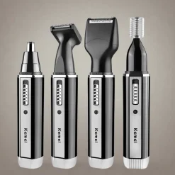 PureGlow Frauenpflege|Körperpflege-4-in-1-Pflegeset für Nasen- und Ohrenhaarschneider mit Akku