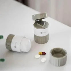 The Relaxation Nook Gesundheits-Gadgets|Gesundheits- Und Entspannungstools-3-in-1-Pillenorganizer – Teiler für die tägliche Medikamentenverwaltung