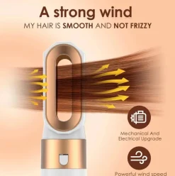 PureGlow Frauenpflege|Körperpflege-5-in-1-Profi-Air-Haarstyler zum Locken, Glätten und Trocknen