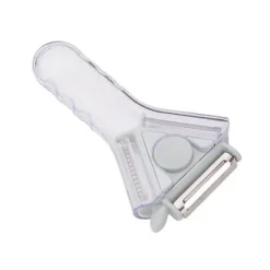 Deco Küche & Esszimmer-3-in-1-Rotationsschäler aus Edelstahl für Obst und Gemüse