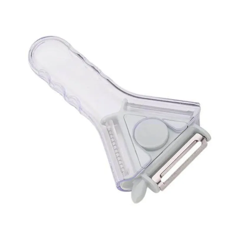 Deco Küche & Esszimmer-3-in-1-Rotationsschäler aus Edelstahl für Obst und Gemüse