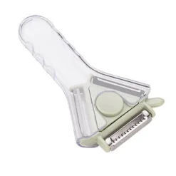 Deco Küche & Esszimmer-3-in-1-Rotationsschäler aus Edelstahl für Obst und Gemüse