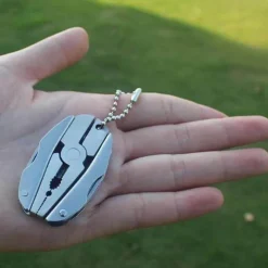 Gear Up u0026 Go Camping-Werkzeuge|Outdoor-Gadgets-6-in-1-Schlüsselanhänger-Werkzeugset – Faltbares Reise- und Camping-Essential