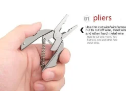 Gear Up u0026 Go Camping-Werkzeuge|Outdoor-Gadgets-6-in-1-Schlüsselanhänger-Werkzeugset – Faltbares Reise- und Camping-Essential