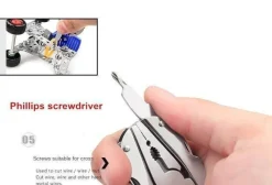 Gear Up u0026 Go Camping-Werkzeuge|Outdoor-Gadgets-6-in-1-Schlüsselanhänger-Werkzeugset – Faltbares Reise- und Camping-Essential