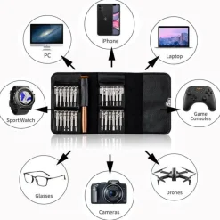 The Decor Haven Camping Im Freien|Outdoor-Artikel-25-in-1-Schraubendreher-Set – Vielseitiges Heimwerker-Werkzeugset