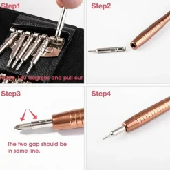 The Decor Haven Camping Im Freien|Outdoor-Artikel-25-in-1-Schraubendreher-Set – Vielseitiges Heimwerker-Werkzeugset