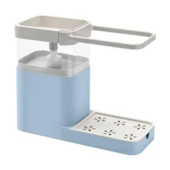 Space Savvy Küche & Esszimmer-3-in-1-Seifenhalter-Abtropffläche – Multifunktionaler Küchen-Aufbewahrungs-Organizer