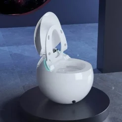 The Blissful Bath Badezimmer-Intelligent Sphere Mini Toilet - Futuristic Smart Bathroom Design