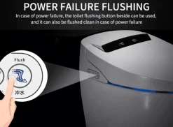 Tranquil Waters Badezimmer-Intelligente selbstreinigende Toilette – elegantes futuristisches Design