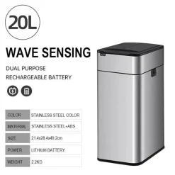 The Decor Haven Küche & Esszimmer|Gadgets Für Zuhause-Intelligenter automatischer Sensor-Mülleimer aus Edelstahl