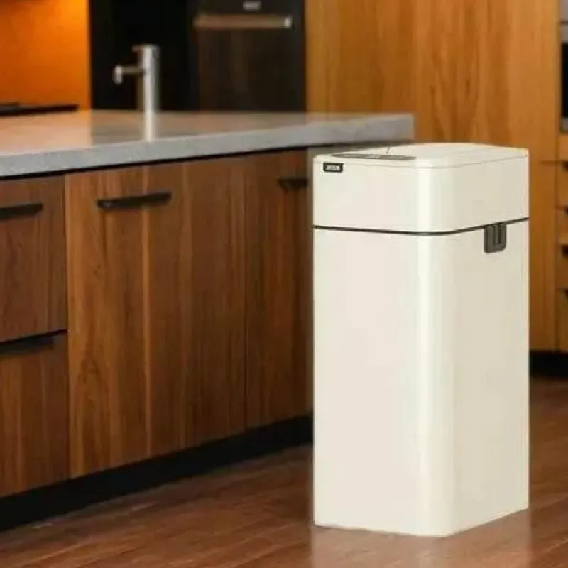 The Decor Haven Küche & Esszimmer|Gadgets Für Zuhause-Intelligenter automatischer Sensor-Mülleimer aus Edelstahl