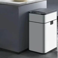The Decor Haven Küche & Esszimmer|Gadgets Für Zuhause-Intelligenter automatischer Sensor-Mülleimer aus Edelstahl