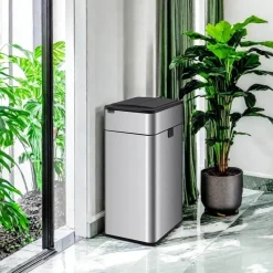 The Decor Haven Küche & Esszimmer|Gadgets Für Zuhause-Intelligenter automatischer Sensor-Mülleimer aus Edelstahl