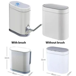 Tranquil Waters Badezimmer-Intelligenter automatischer Sensor-Mülleimer – freihändiger Entsorgungsbehälter