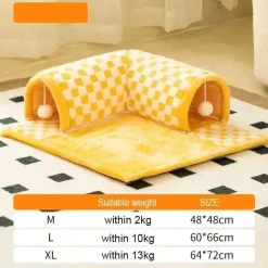 Furendo Haustierzubehör|Reinigungswerkzeuge Für Haustiere-Intelligenter interaktiver Katzentunnel – Lustiges Haustier-Spielhaus