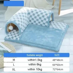 Furendo Haustierzubehör|Reinigungswerkzeuge Für Haustiere-Intelligenter interaktiver Katzentunnel – Lustiges Haustier-Spielhaus