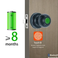 Comfort u0026 Style Gadgets Für Zuhause-Intelligenter Türknauf mit Fingerabdruck – Touch-Lock-System