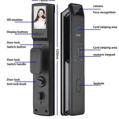 Comfort u0026 Style Gadgets Für Zuhause|Heimwerkzeuge-Intelligentes Fingerabdruck-Türschloss - Sicherheitsschloss mit automatischer Gesichtserkennung