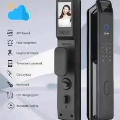 Comfort u0026 Style Gadgets Für Zuhause|Heimwerkzeuge-Intelligentes Fingerabdruck-Türschloss - Sicherheitsschloss mit automatischer Gesichtserkennung