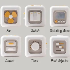 Kinder The Decor Haven Kinderwagen & Zubehör|Babyspielzeug-Intelligentes Lernwürfel-Spielzeug für Kinder – 6-in-1-Lernspaß