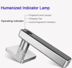 Comfort u0026 Style Gadgets Für Zuhause-Intelligentes Türschloss mit Fingerabdruck – Biometrisches schlüsselloses Zugangsschloss