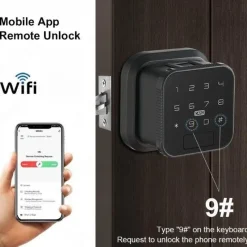 Comfort u0026 Style Gadgets Für Zuhause-Intelligentes WiFi-Fingerabdruck-Türschloss – Schlüsselloses Sicherheitssystem