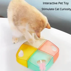 TailTrend Haustierzubehör|Haustierspielzeug-Interaktive Katzenspielzeugbox – spannendes, intelligentes Spielset