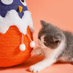 TailTrend Haustierspielzeug-Interaktive Sisal-Katzenbälle – Robustes Spielzeug für spannenden Spielspaß