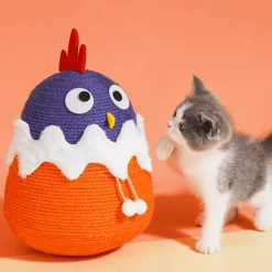 TailTrend Haustierspielzeug-Interaktive Sisal-Katzenbälle – Robustes Spielzeug für spannenden Spielspaß