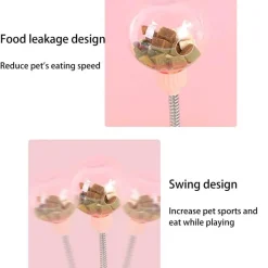 TailTrend Haustierspielzeug|Tierfütterung-Interaktiver Futterball für Haustiere – Spielzeug zur langsamen Fütterung für aktive Hunde