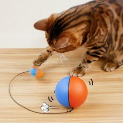 Furendo Reinigungswerkzeuge Für Haustiere|Haustierspielzeug-Interaktiver Katzenspielzeugball – Automatisches Laufspielzeug für Katzen