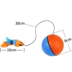 Furendo Reinigungswerkzeuge Für Haustiere|Haustierspielzeug-Interaktiver Katzenspielzeugball – Automatisches Laufspielzeug für Katzen