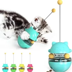 TailTrend Haustierspielzeug-Interaktiver Leckerli-Spender für Katzenspielzeug für spannenden Spielspaß