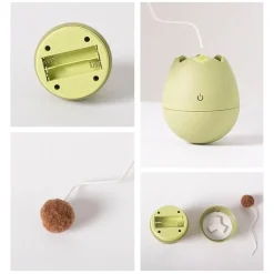 TailTrend Haustierspielzeug-Interaktives Eierschalen-Katzenspielzeug für spannendes Spielen