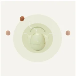 TailTrend Haustierspielzeug-Interaktives Eierschalen-Katzenspielzeug für spannendes Spielen