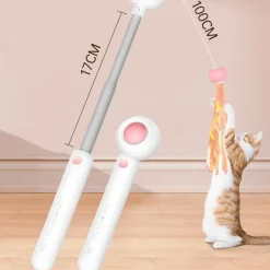 TailTrend Haustierspielzeug-Interaktives einziehbares Katzenspielzeug – spannender Spaß für Ihren Stubentiger