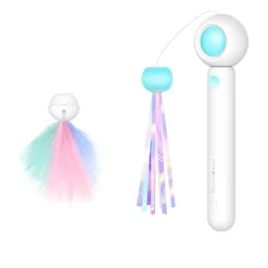 TailTrend Haustierspielzeug-Interaktives einziehbares Katzenspielzeug – spannender Spaß für Ihren Stubentiger