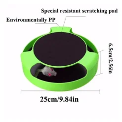 TailTrend Haustierzubehör|Haustierspielzeug-Interaktives Haustierspielzeug – Spannende Drehmaus für Katzen und Hunde