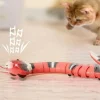 TailTrend Haustierzubehör|Haustierspielzeug-Interaktives intelligentes Katzenspielzeug – Schlangenspaß mit Sensorik