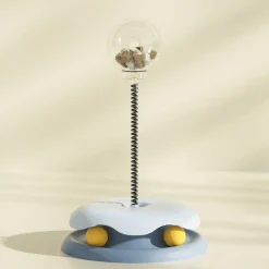 TailTrend Haustierspielzeug-Interaktives Katzenfutter-Spielzeug – Drehteller-Futterspender für spaßige Spielzeit