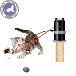 TailTrend Haustierzubehör|Haustierspielzeug-Interaktives Katzen-Laserspielzeug – Tragbares Haustierspielzeug