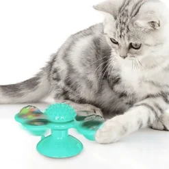TailTrend Haustierspielzeug-Interaktives Katzenminzen-Windmühlenspielzeug für stundenlanges, spannendes Spielen