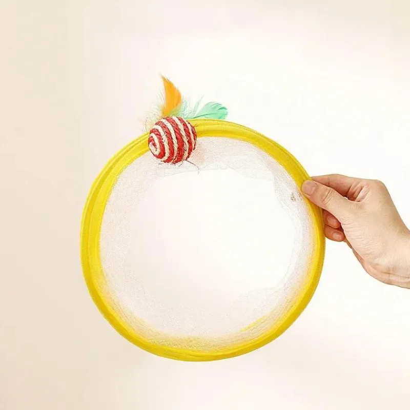 Furendo Haustierzubehör|Reinigungswerkzeuge Für Haustiere-Interaktives Katzentunnelspielzeug – Faltbarer Spieltunnel für Katzen