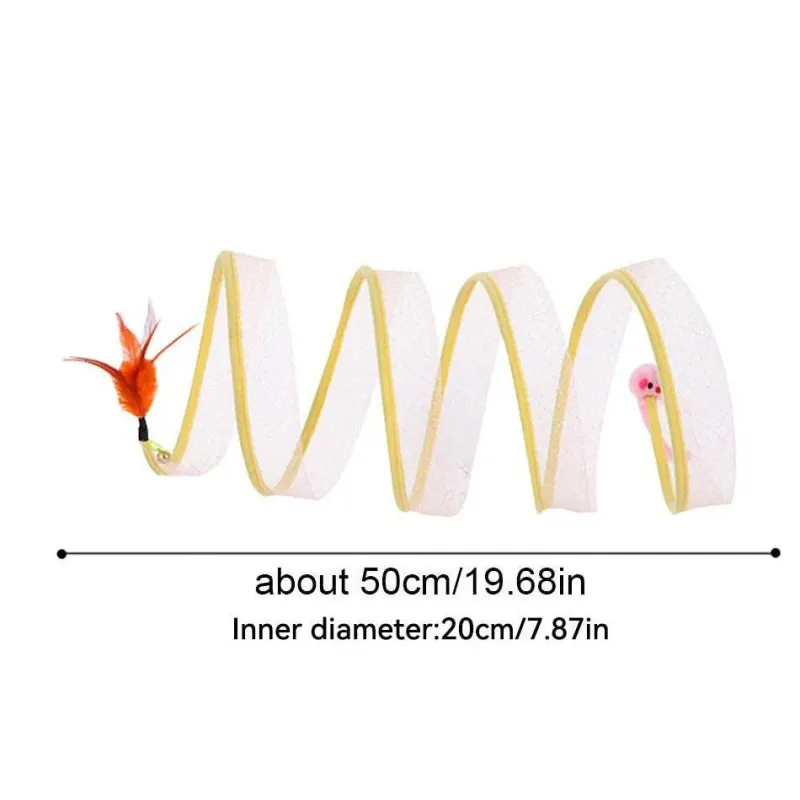 Furendo Haustierzubehör|Reinigungswerkzeuge Für Haustiere-Interaktives Katzentunnelspielzeug – Faltbarer Spieltunnel für Katzen