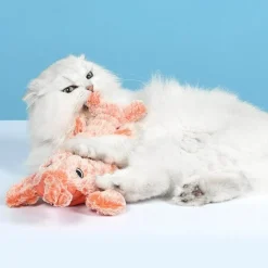 TailTrend Haustierspielzeug-Interaktives Plüsch-Hummer-Katzenspielzeug – Spannende Spielzeit für Ihr Haustier