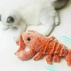 TailTrend Haustierzubehör|Haustierspielzeug-Interaktives Plüsch-Hummer-Katzenspielzeug – Schlabberspielzeug für Haustiere