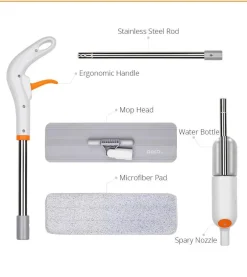 Comfort u0026 Style Gadgets Für Zuhause-3-in-1-Wassersprühmopp – Hand-Bodenreiniger für die einfache Reinigung zu Hause