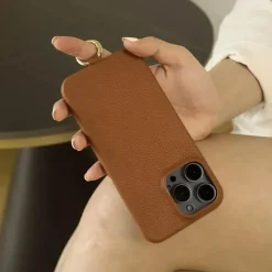 DecorOfficial Taschen & Geldbörsen|Elektronikgehäuse-iPhone-Hülle aus echtem Leder – luxuriöses Rindsleder-Design