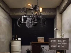 Comfort u0026 Style Beleuchtung-Iron Motorcycle Lamp - Modern Industrial Light Decor